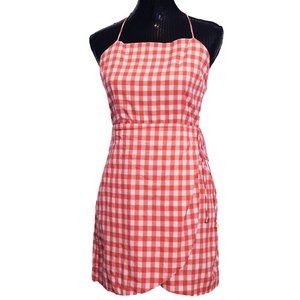 WILD HONEY Gingham Checkered Mini Dress | Womens Size Medium